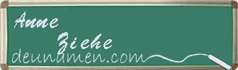 Anne Ziehe Visitenkarte